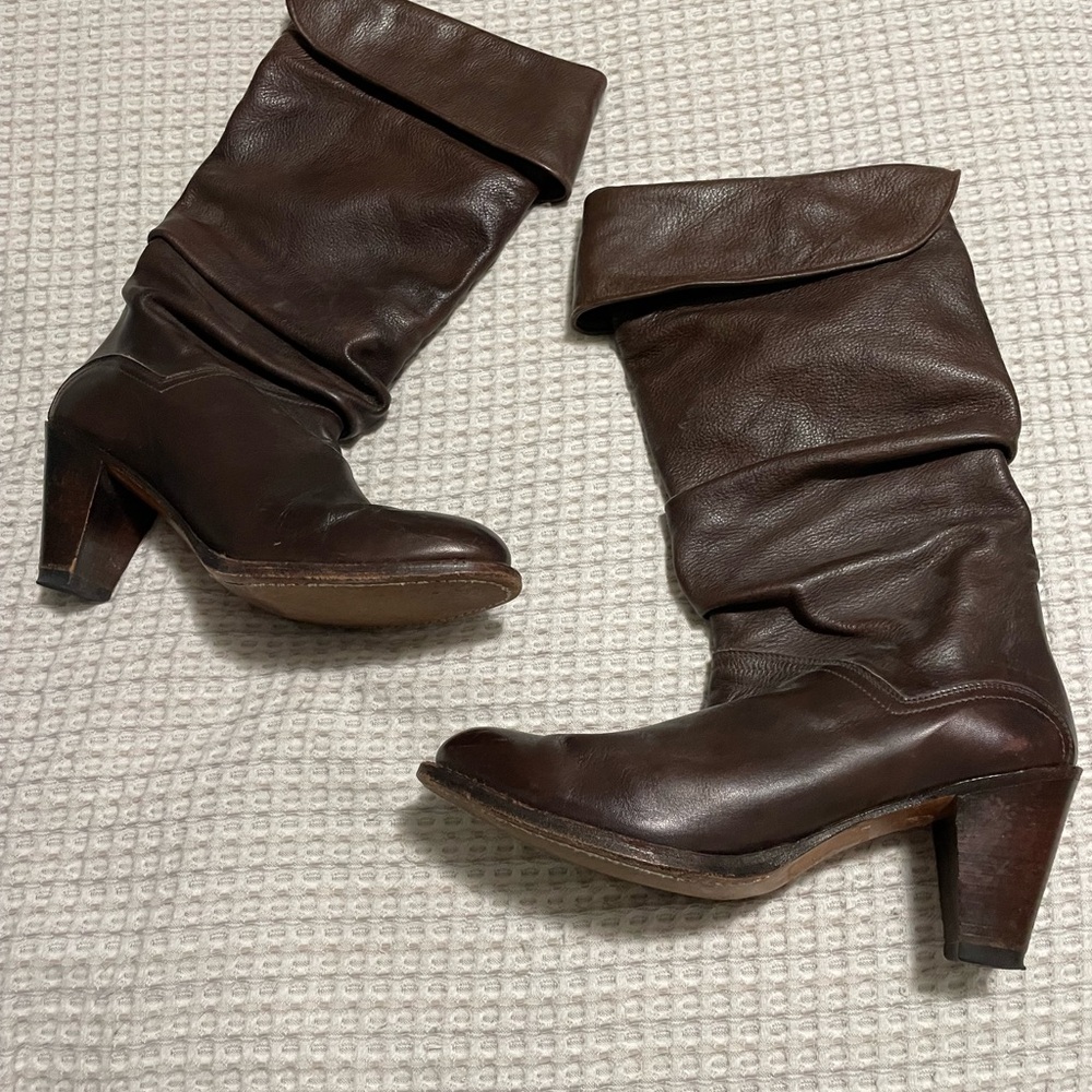 Women's Brown Leather Boots